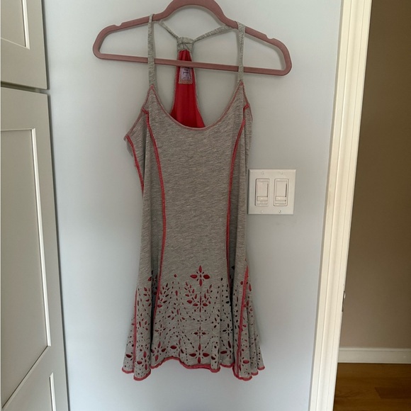 Free People Dresses & Skirts - Free People Gray and Pink Casual Dress